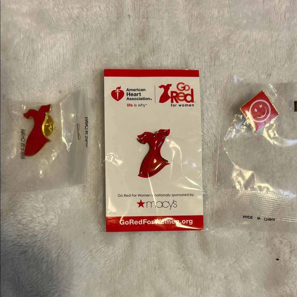 Go Red for Women Red Dress Pin by American Heart Association